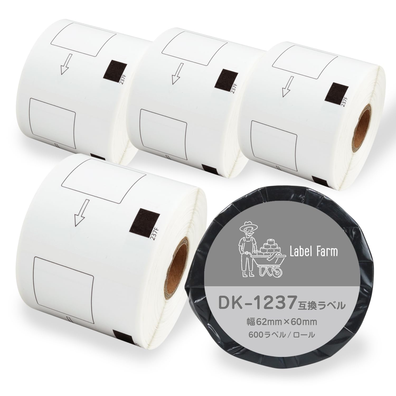 Amazon | 【ラベルファーム】DK-1237 ブラザー 互換食品表示用ラベル